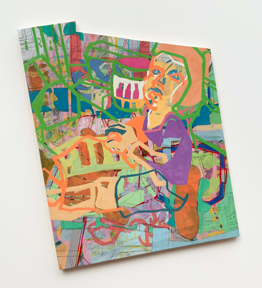 Faye Playing With Blocks by Eric Reinemann 