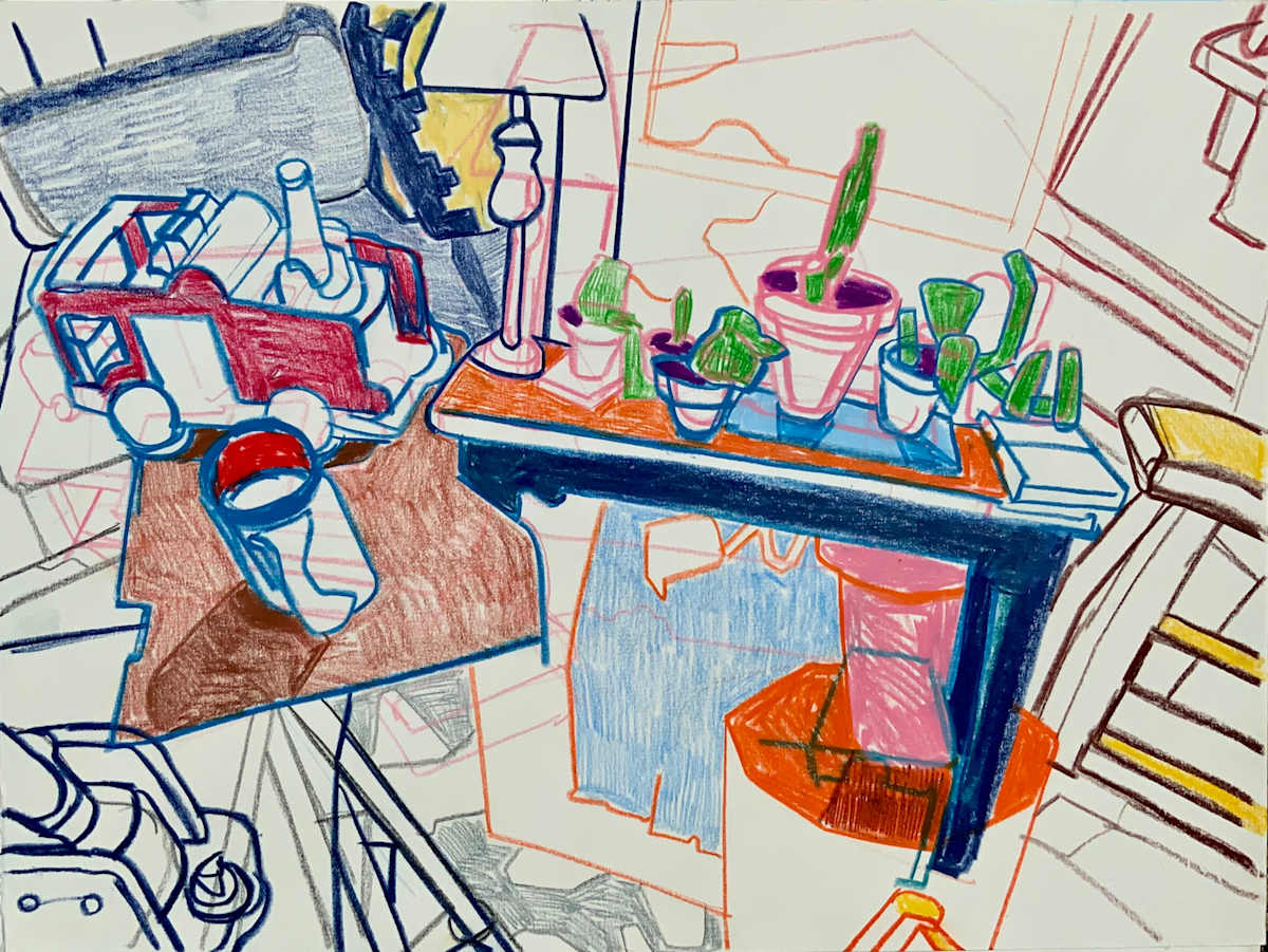 Fractured Space With Firetruck by Eric Reinemann 