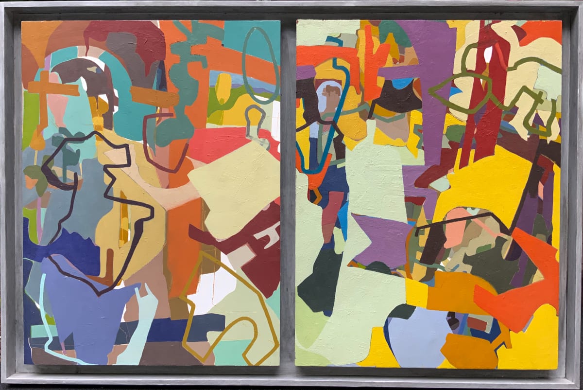 Two Self Portraits With Window by Eric Reinemann 