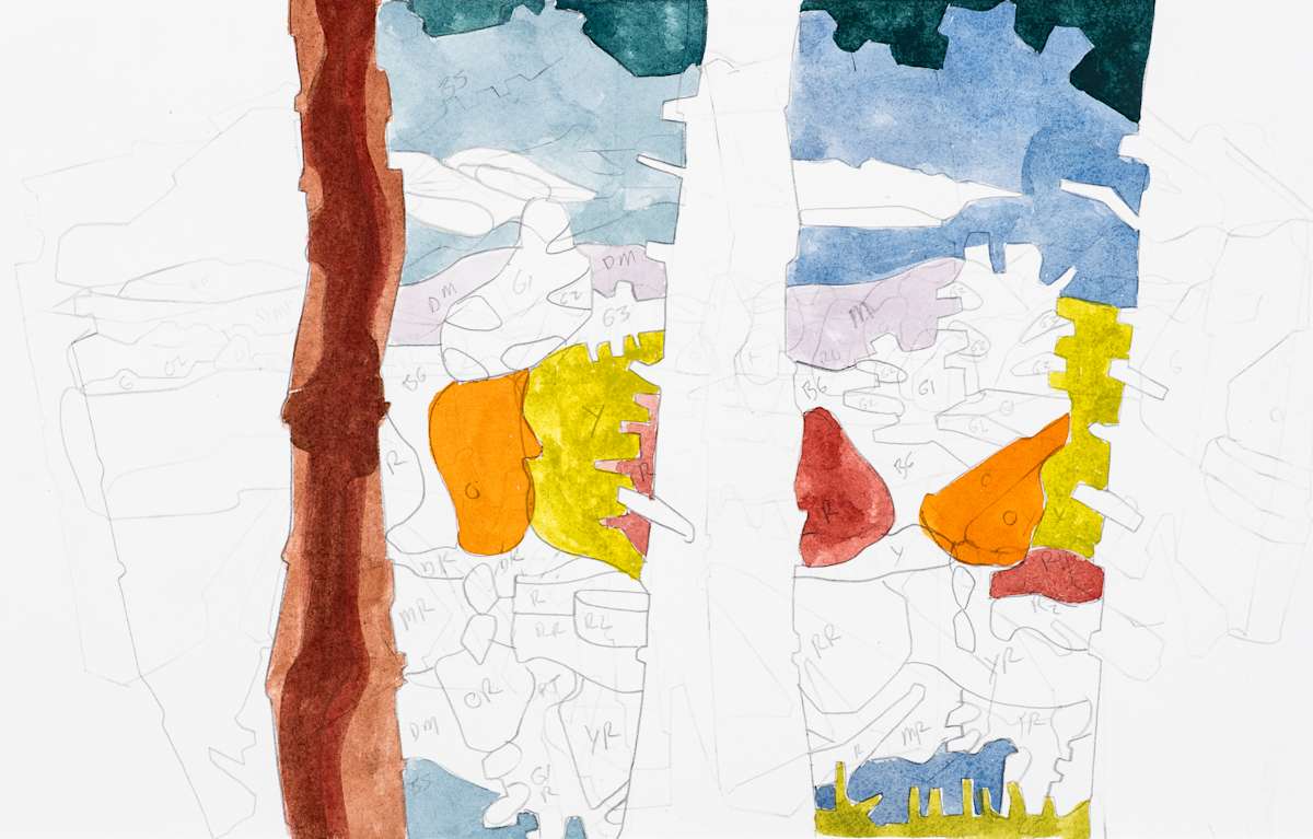 Mauserts Pond, diptych by Eric Reinemann  Image: Element 2, 10.25x16.5