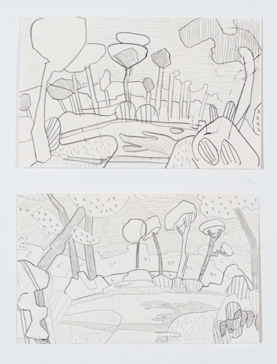 Long Pine Key, diptych by Eric Reinemann  Image: 11.5x8.5