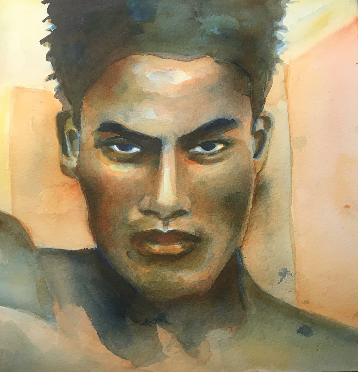 Raphael by Cheryl Boone  Image: Boone, Cheryl, Raphael, 2019, Acrylic Ink on Paper, Chicago, IL