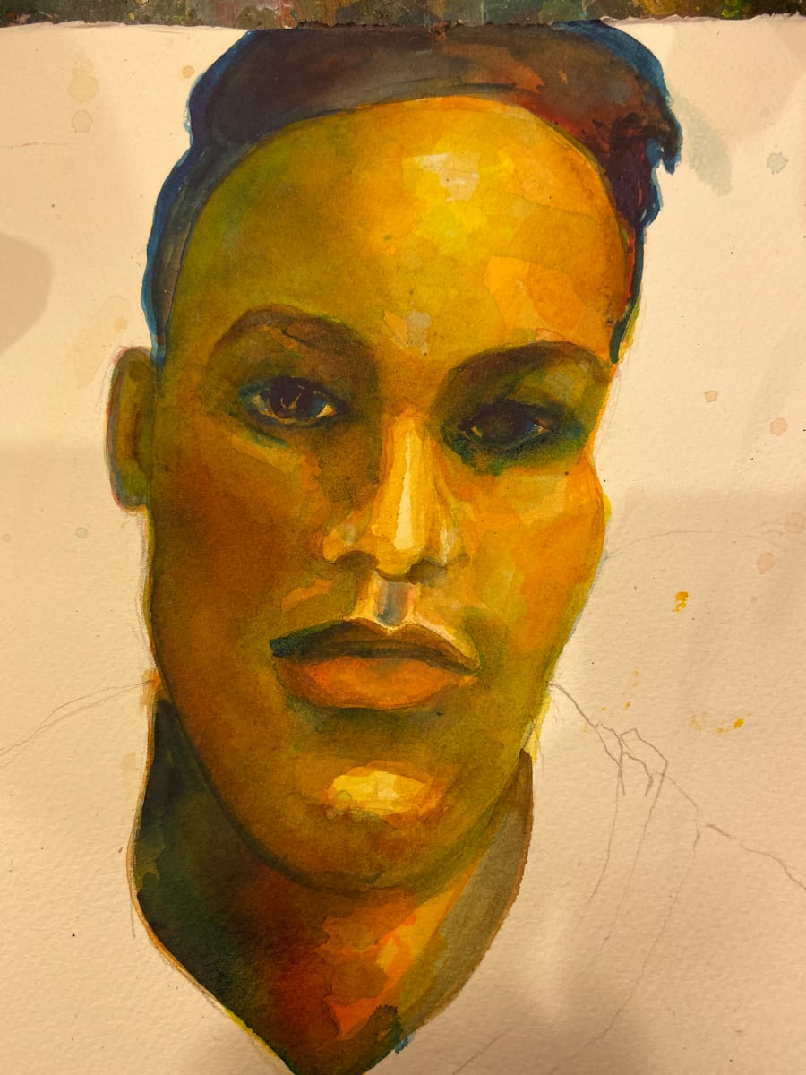 Ricardo by Cheryl Boone  Image: Boone, Cheryl, Ricardo, 2019, Acrylic Ink on Paper, Chicago, IL.