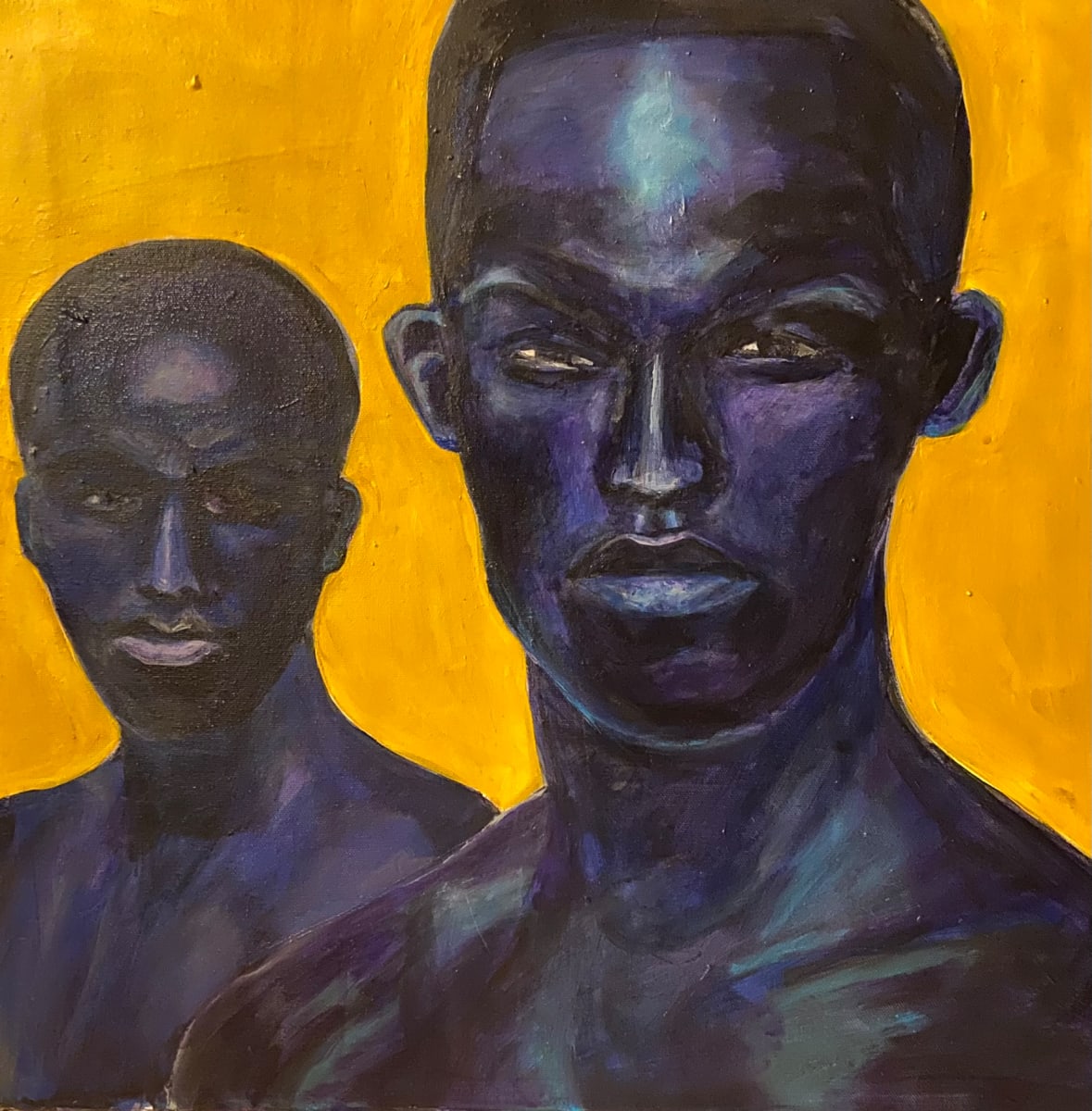 Brothers  Image: Boone, Cheryl, Brothers, 2020, Acrylic on Canvas, Chicago, Il