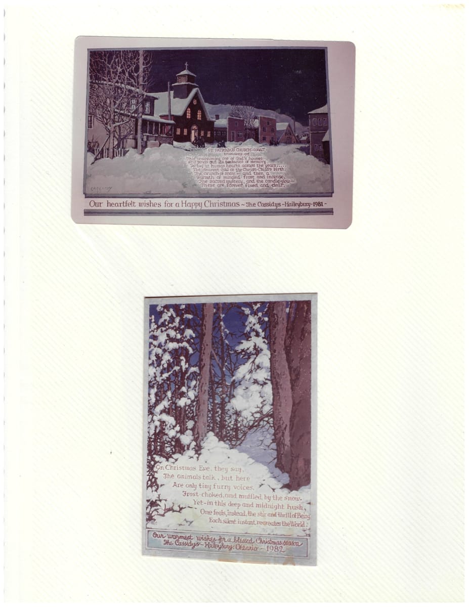 Untitled (Christmas cards) by George Cassidy 