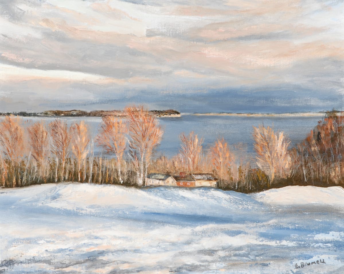 Winter Scene, Haileybury Golf Course by Ethel Brumell, Image 3.
