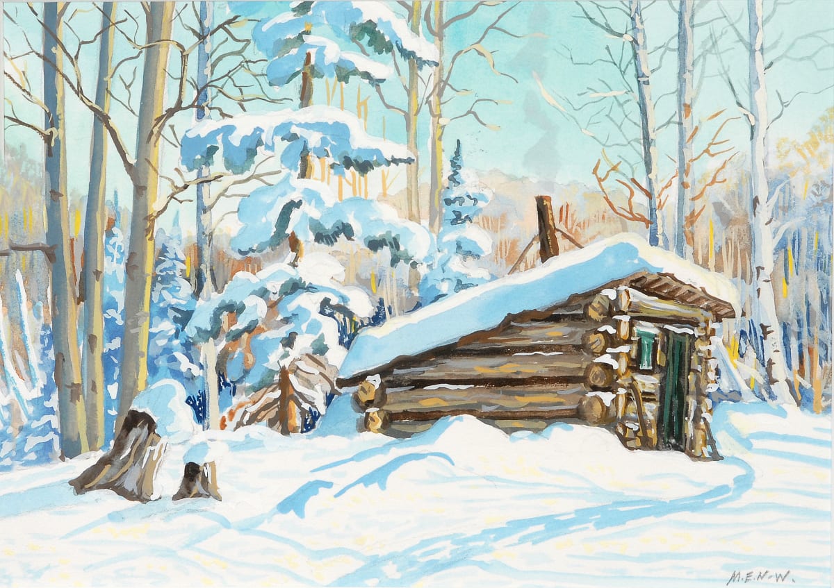 Winter Shack by Muriel Newton-White 