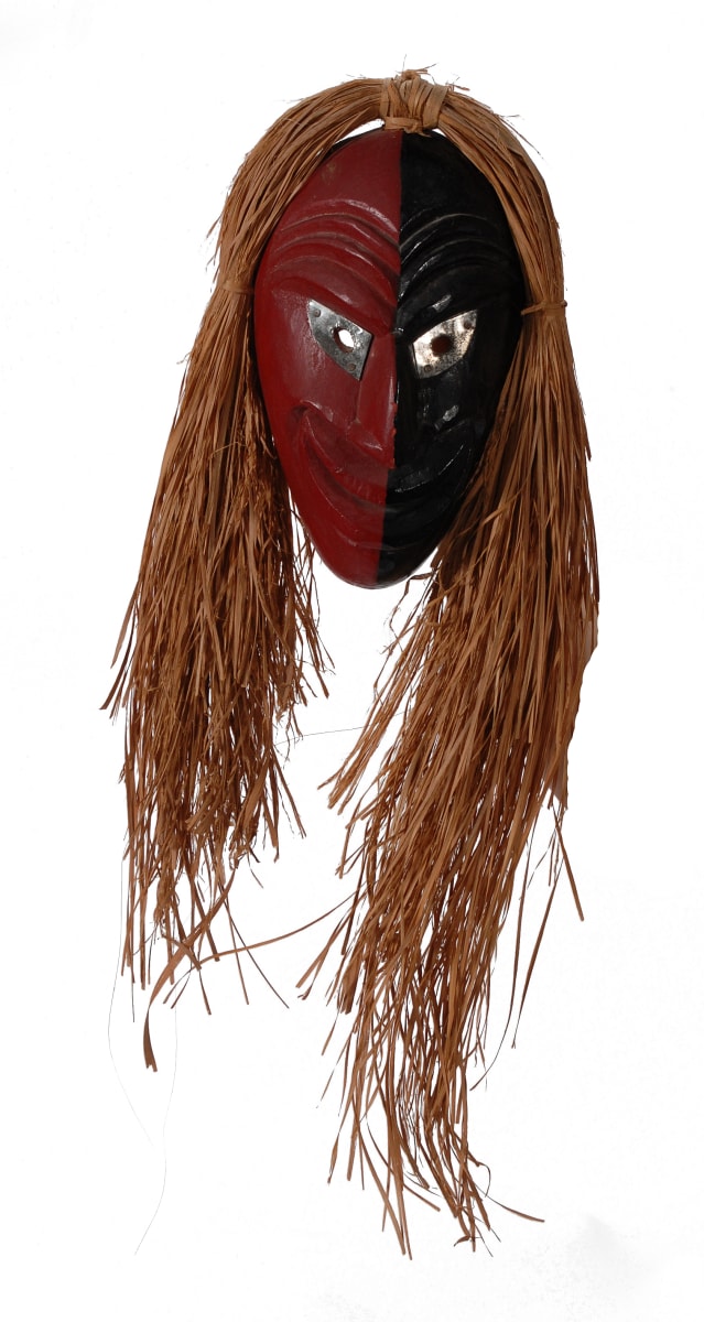 Untitled (Red and Black Mask) by Six Nations Reserve 