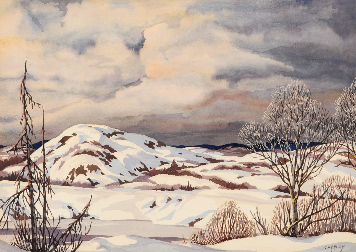 Winter Scene: Thunderous Storm Clouds by George Cassidy 