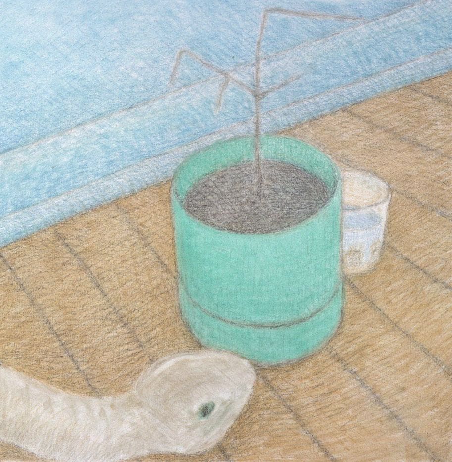 Snake and Waterglass 4 by Doug Donley 