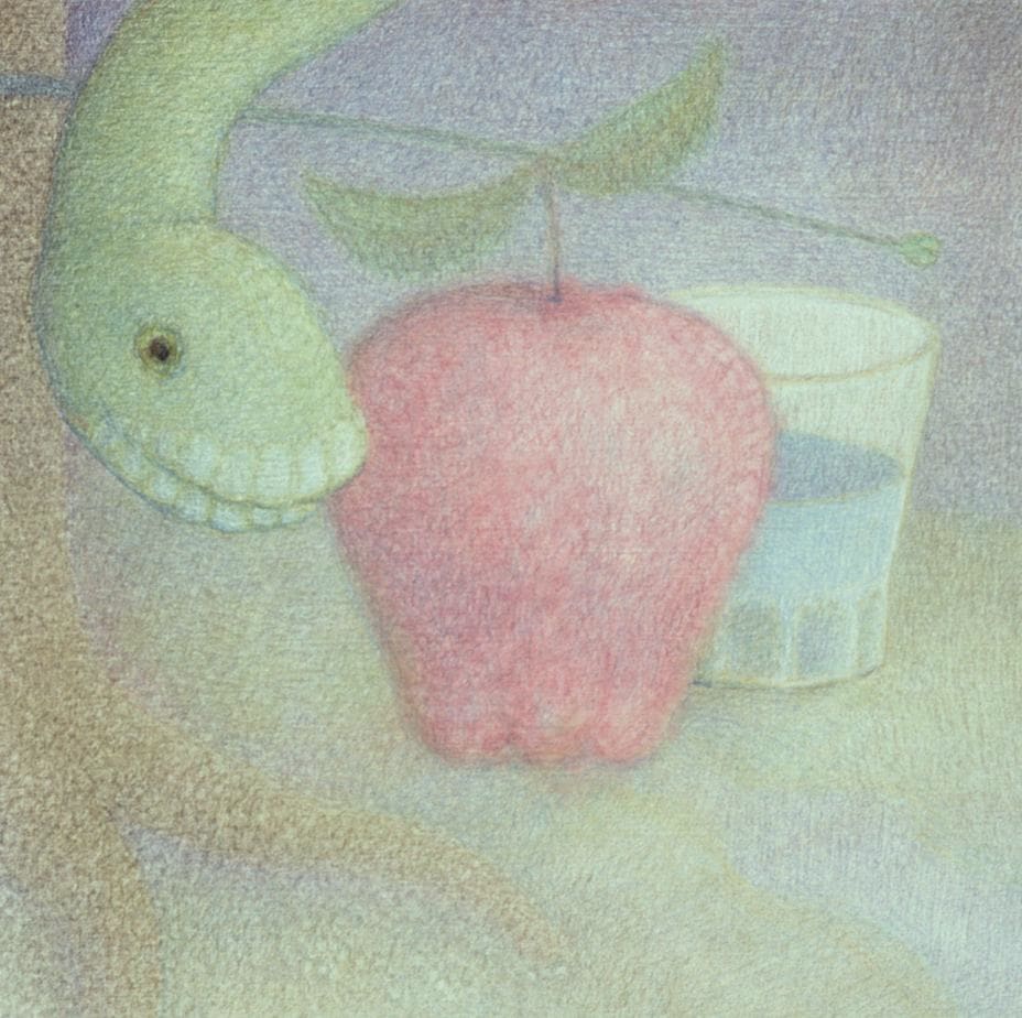 Snake and Waterglass (Apple) by Doug Donley 
