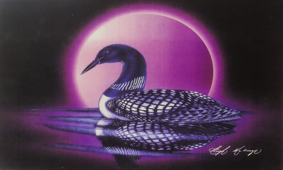 Loon on Black by Hugh McKenzie 