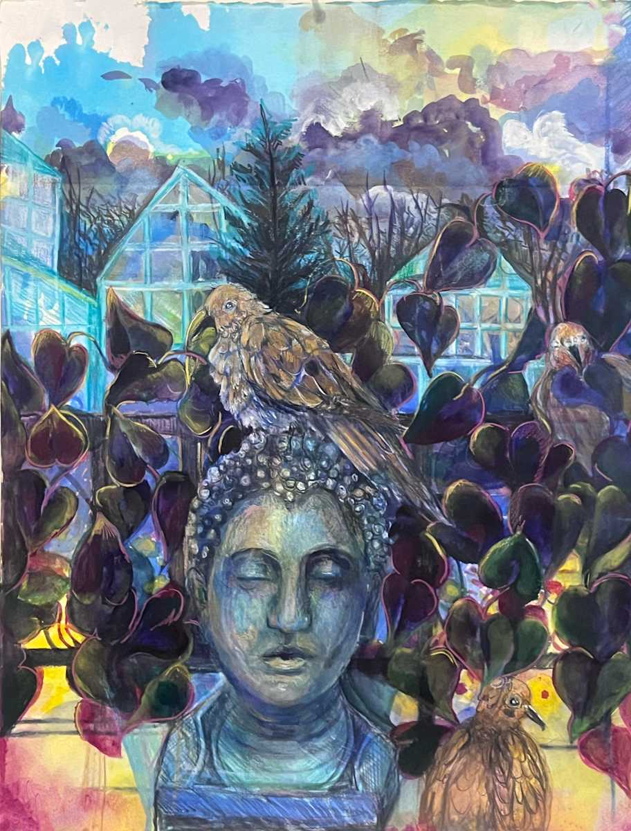 Balcony Buddah by Michelle Hinebrook 