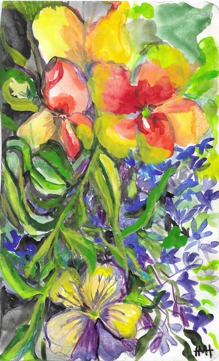 Michelle_Hinebrook_Pansies by Michelle Hinebrook, Image 1.