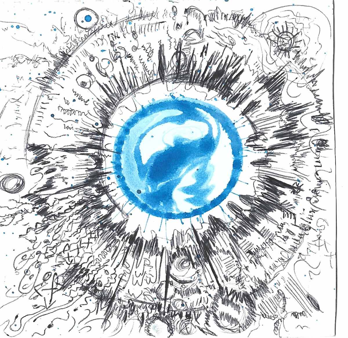 Bubbling Thoughtform by Michelle Hinebrook 