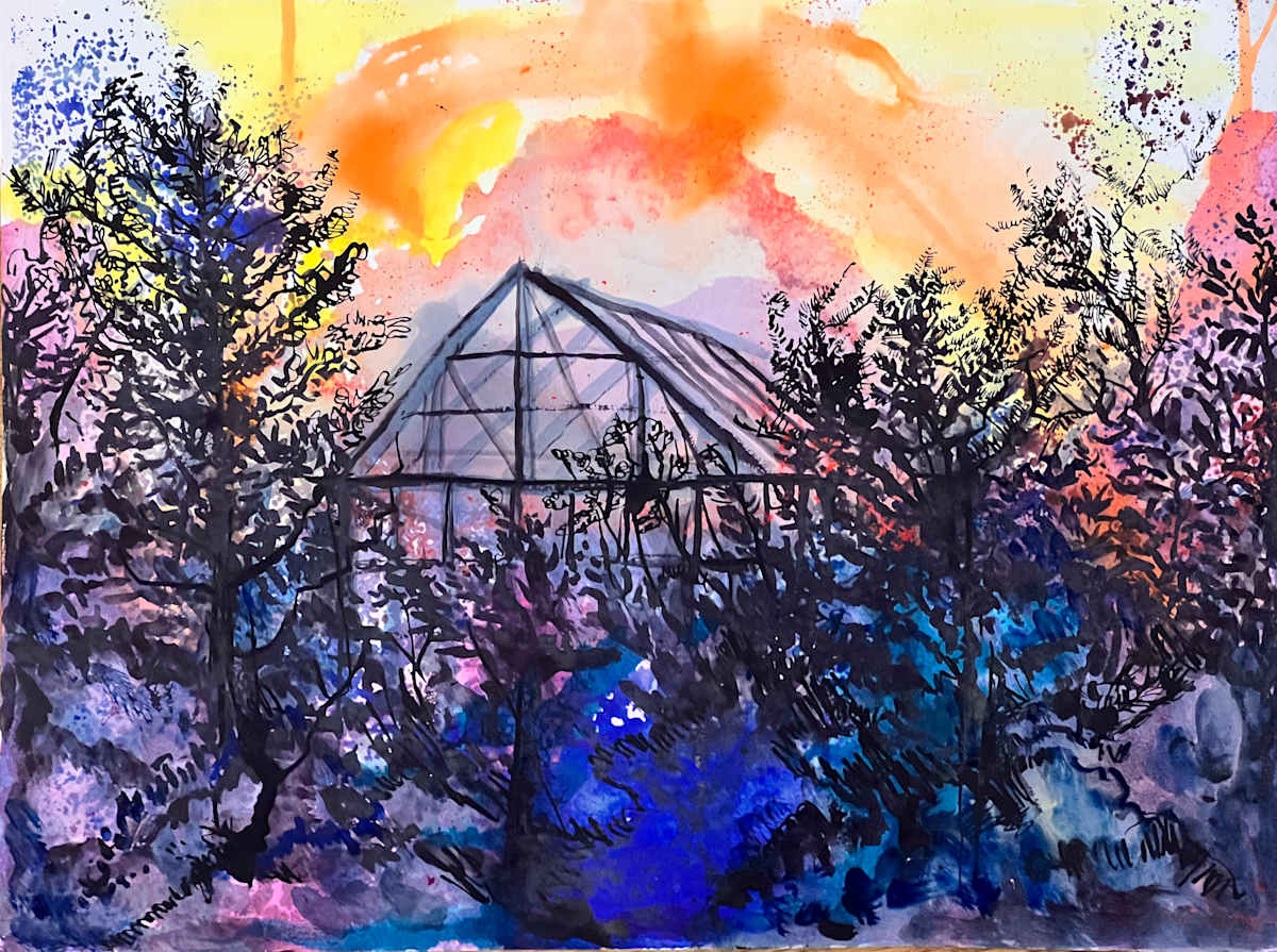 Botanical Sunset by Michelle Hinebrook 