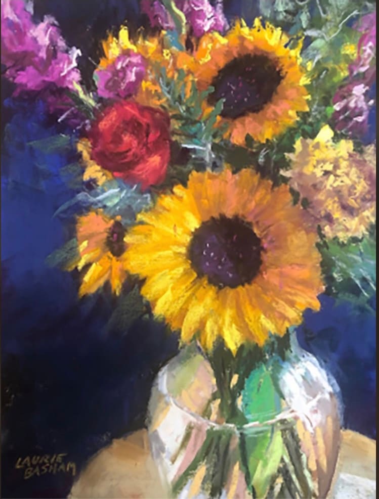 Flowers for a Friend by Laurie Basham 
