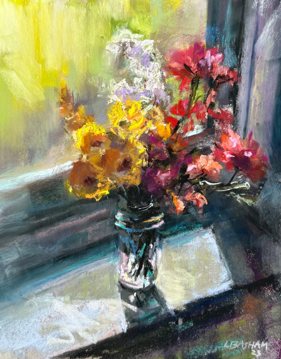 Jelly Jar Flowers by Laurie Basham 