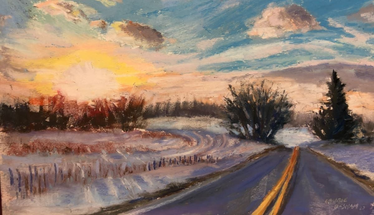Cool Sunrise by Laurie Basham 