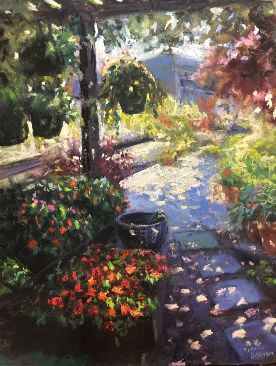 Pergola Sparkles by Laurie Basham  Image: painted at the House of Plants