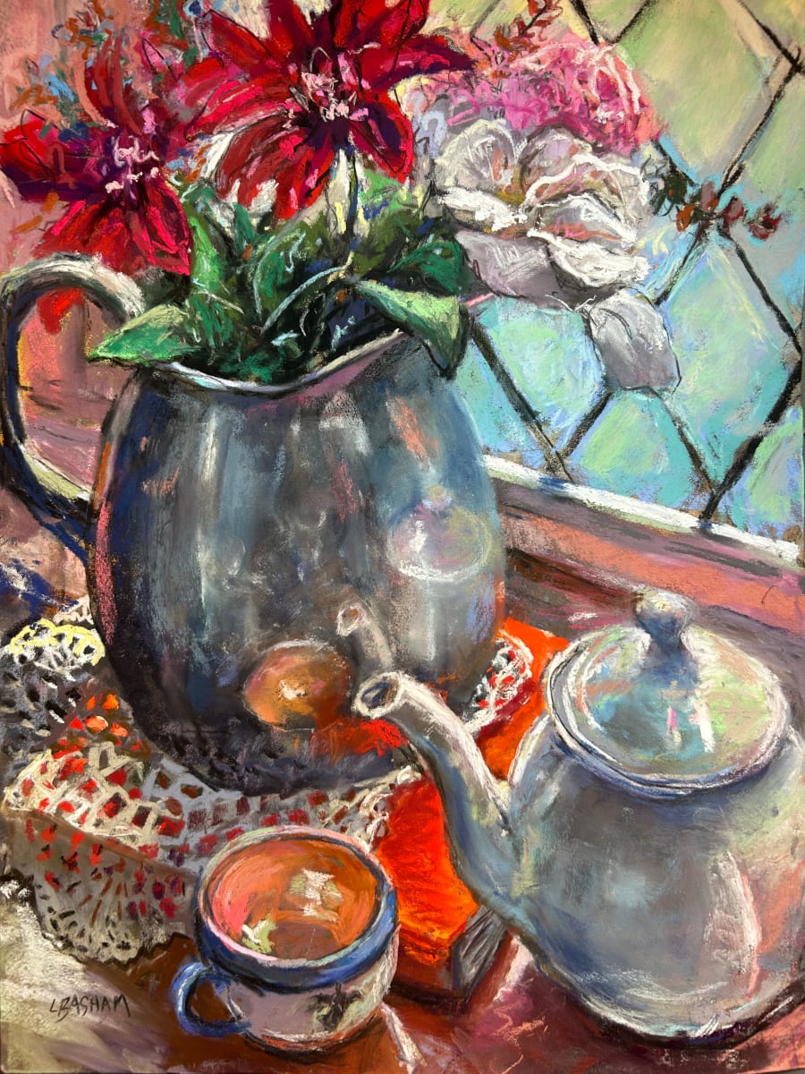 Lydia's Lace in the Light by Laurie Basham  Image: Available at Four Corners Gallery in Mooresville