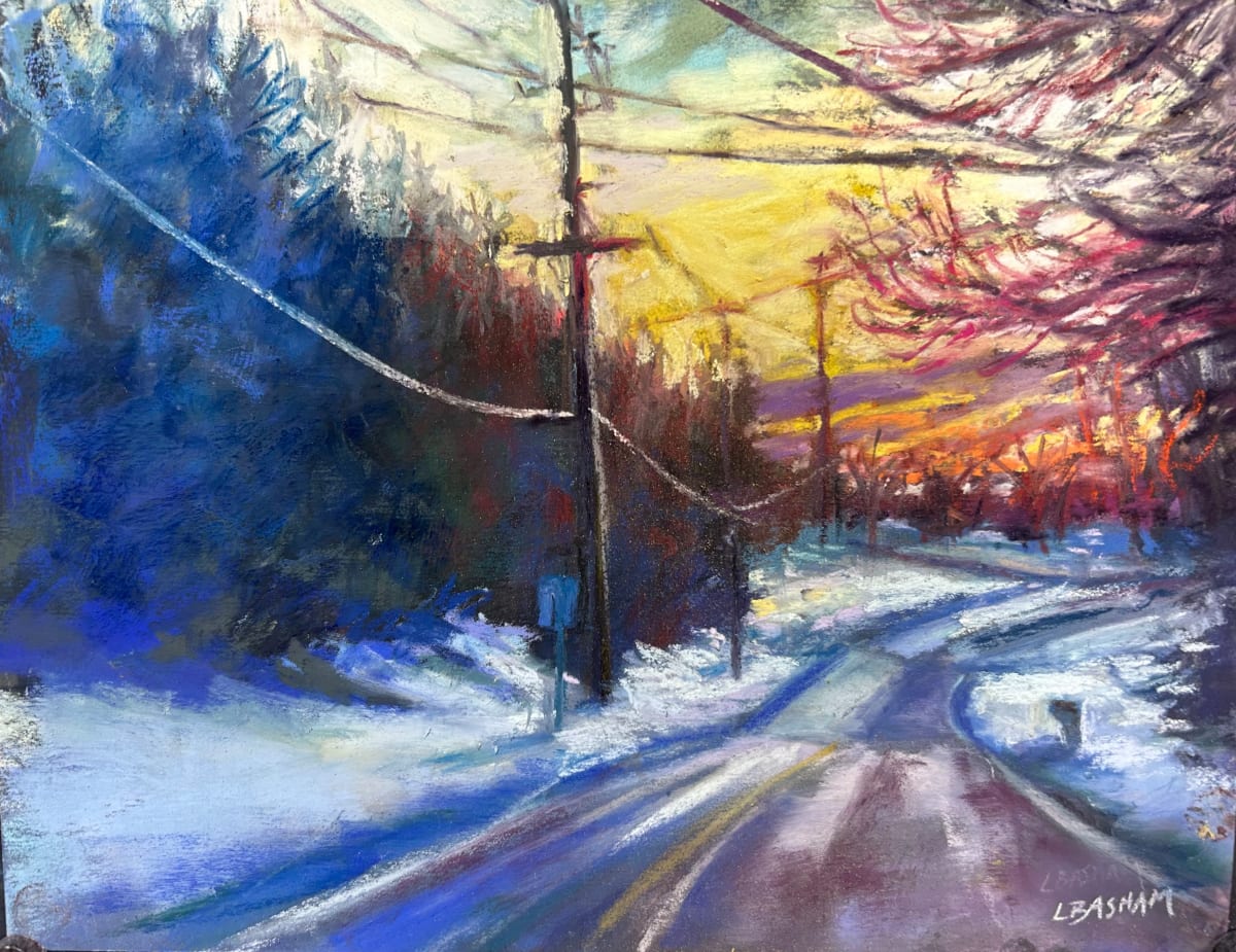Around the Bend 9x12 by Laurie Basham 