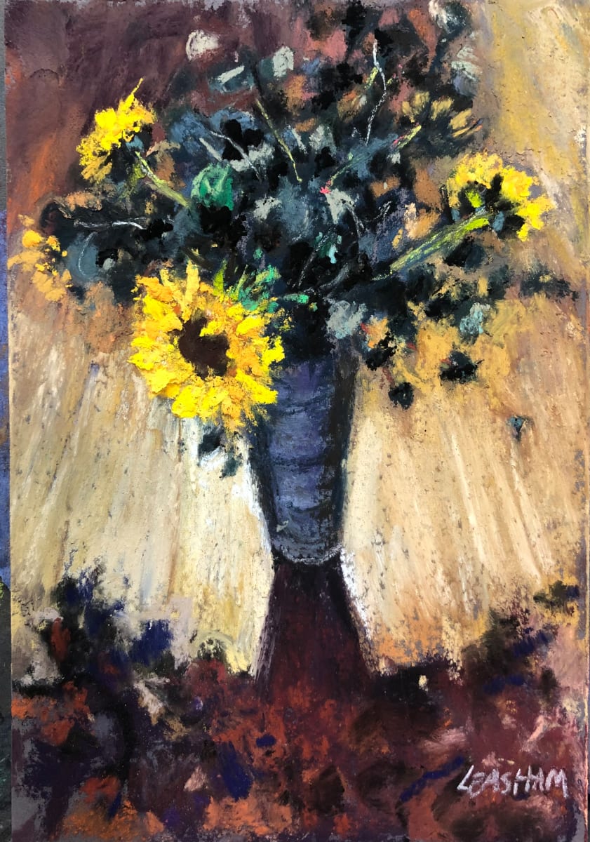 Sunflowers in the Light by Laurie Basham 