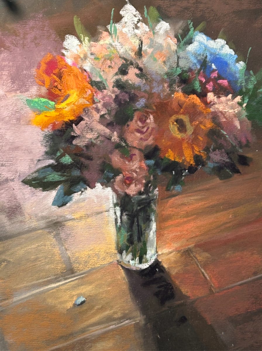Flowers on the Floor by Laurie Basham 