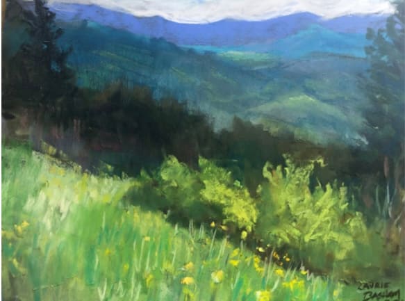 Majestic Mountain View     8x10 by Laurie Basham 