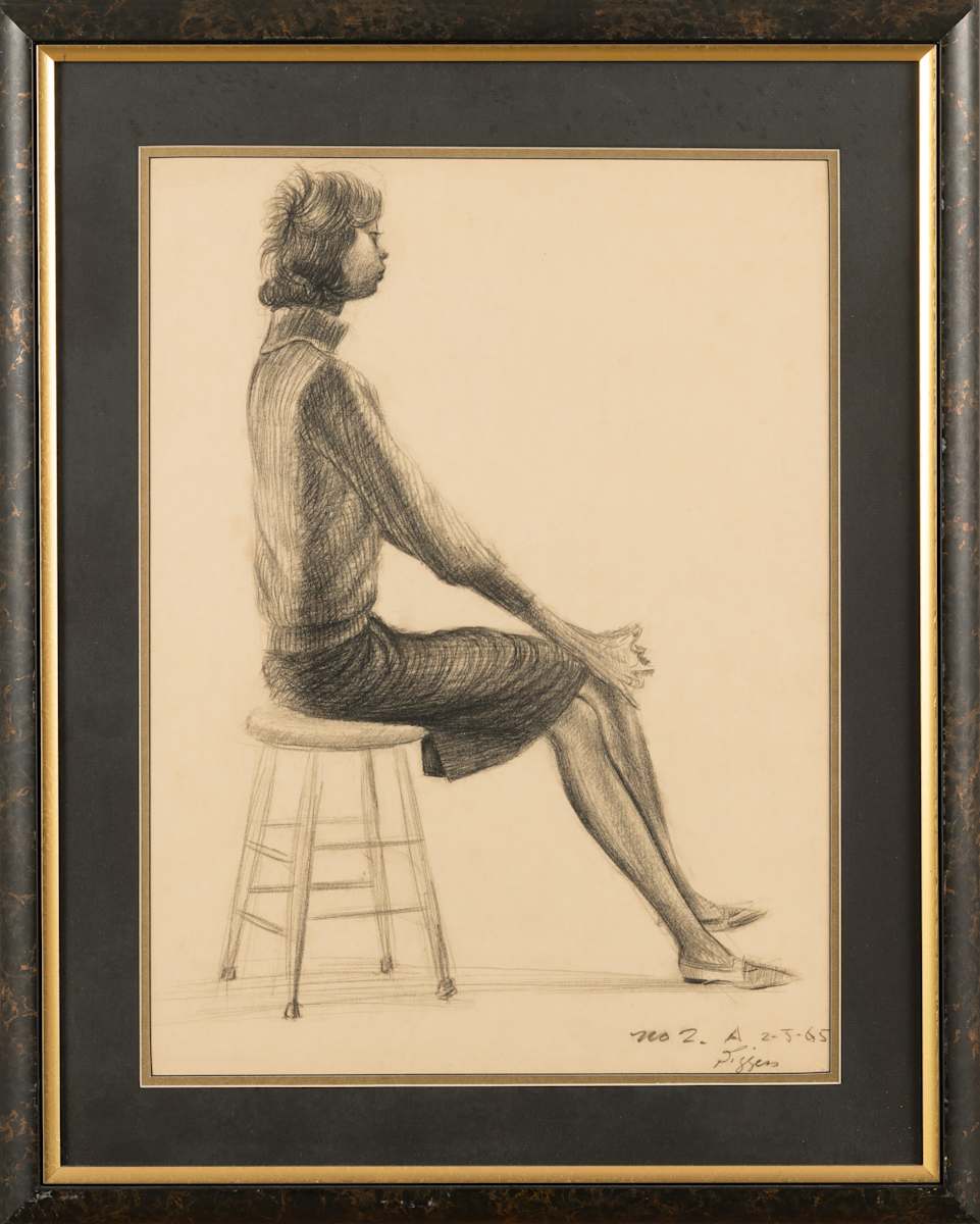 Study #2A by John Biggers, Image 1.