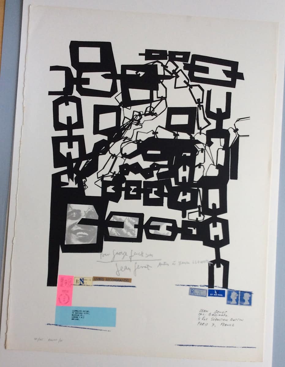 Untitled [Pour George Jackson from Jean Genet] by Llewellyn Xavier 