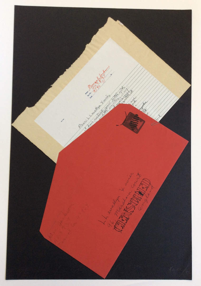 Untitled [Letter from George Jackson] by Llewellyn Xavier 