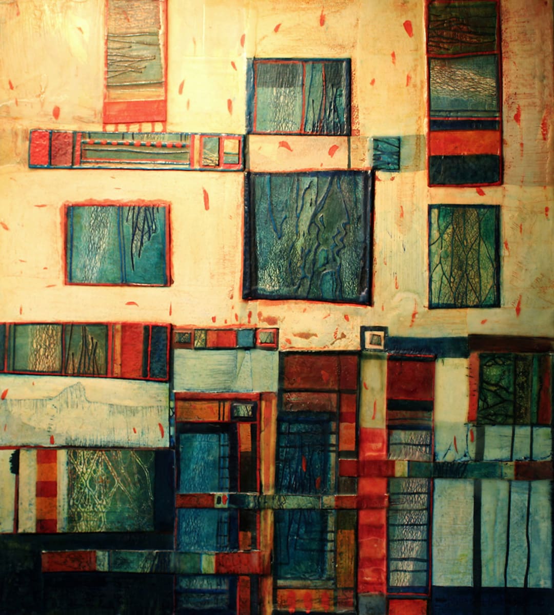 Space City by Brenda Hartill  Image: Encaustic painting