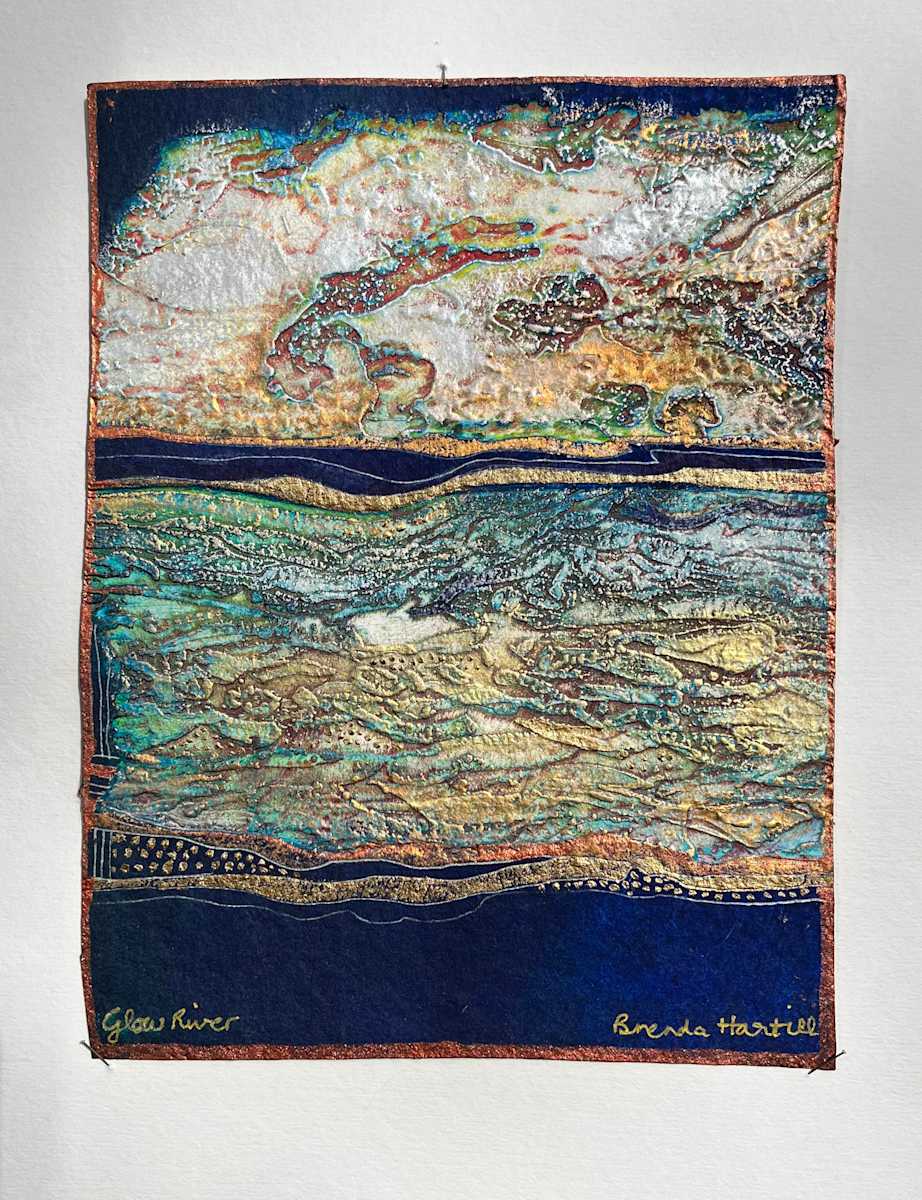 Glow River by Brenda Hartill  Image: Small layered landscape