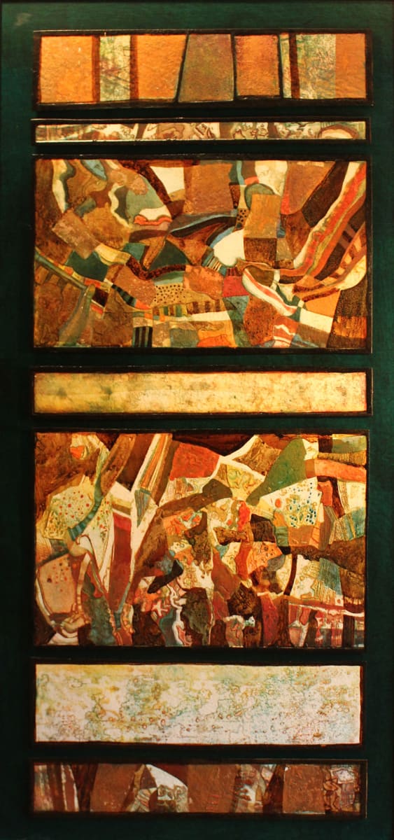 Golden Layer I by Brenda Hartill  Image: collaged etching