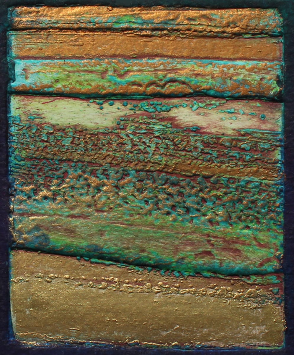 Copper Elements X by Brenda Hartill  Image: Embossed Watercolour