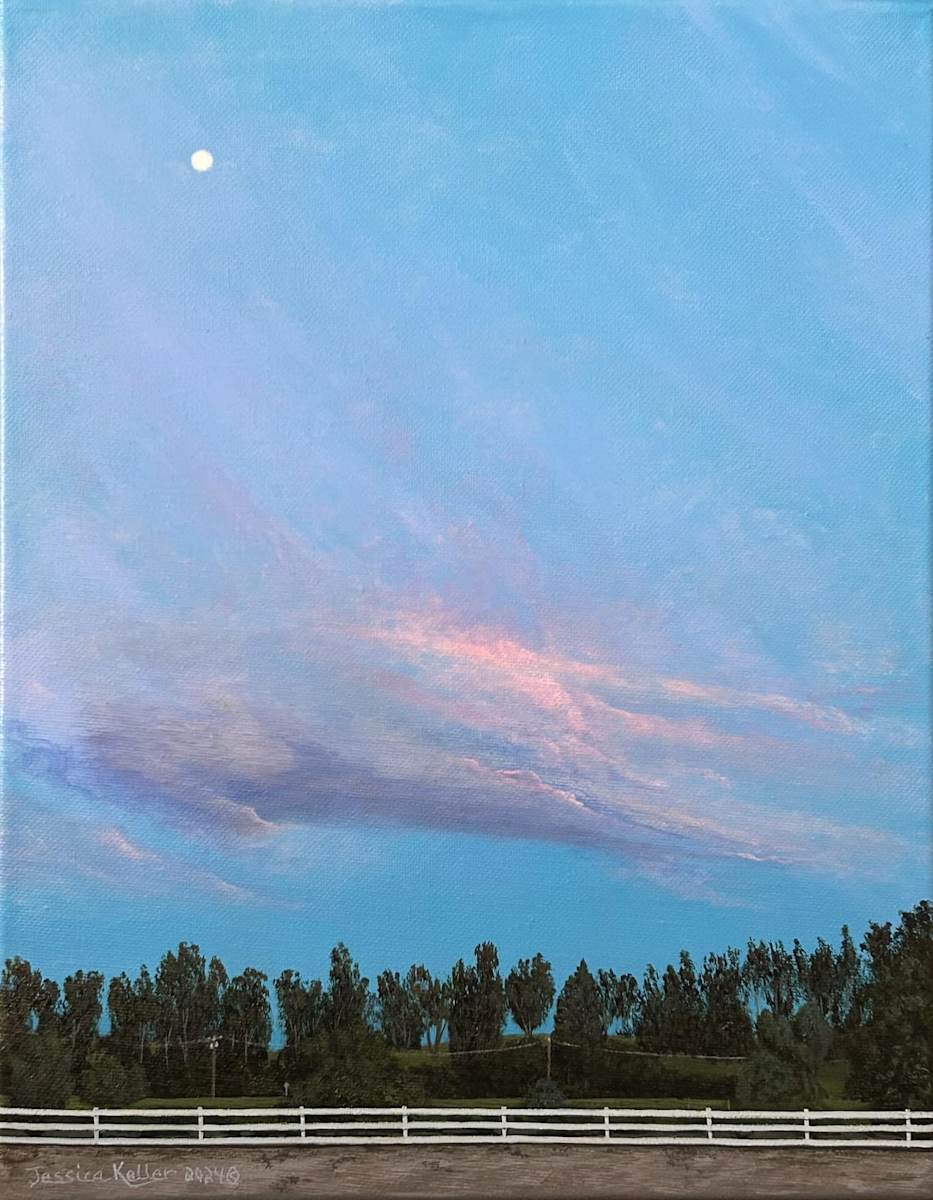 Evening Moon at Apogee by Jessica Keller 