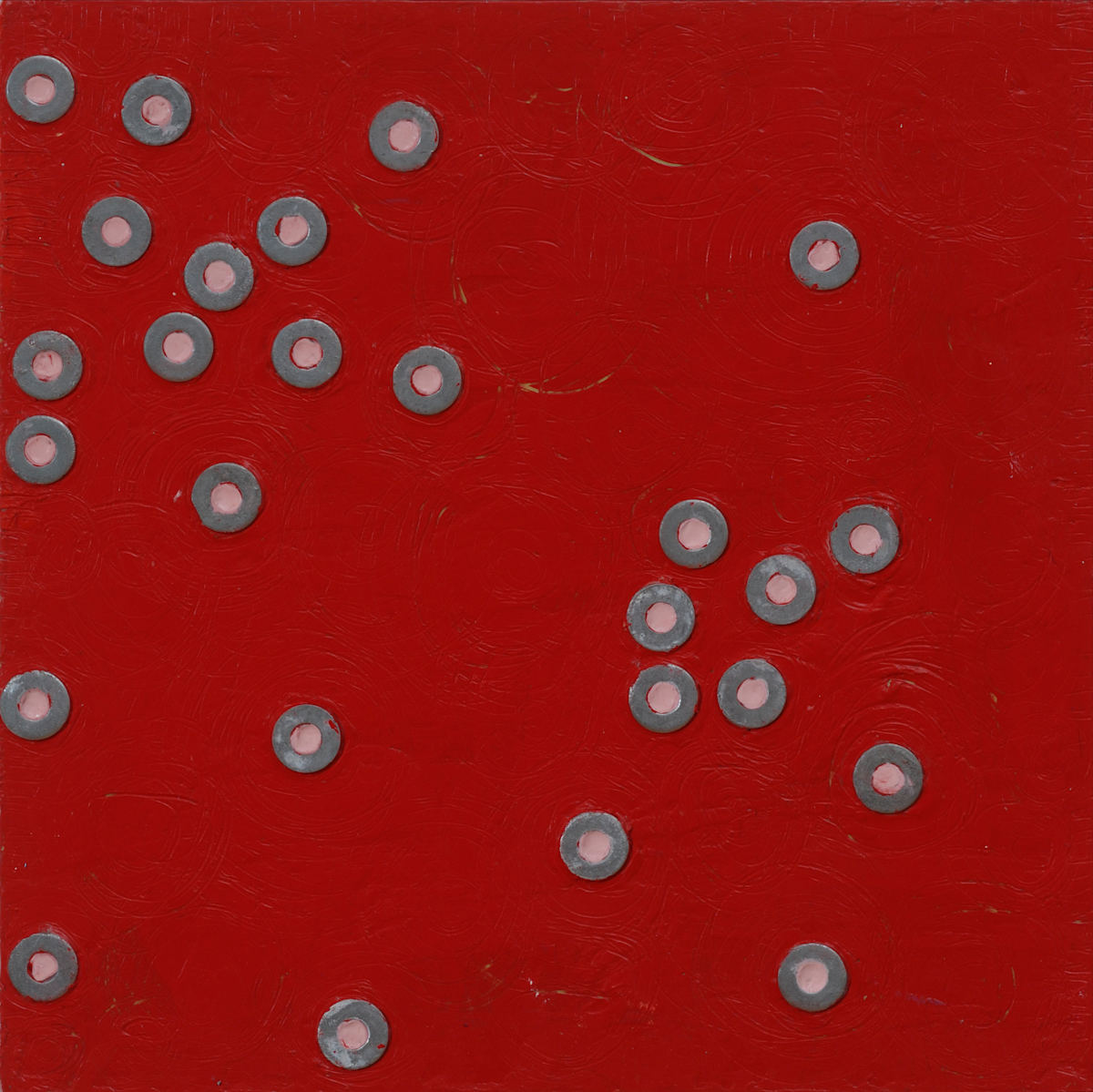 Encaustic vs. Metal II by Linda Sirow 