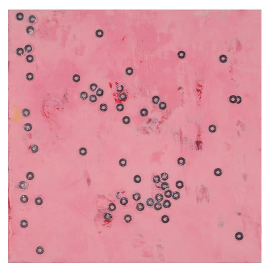 Encaustic vs. Metal I by Linda Sirow 