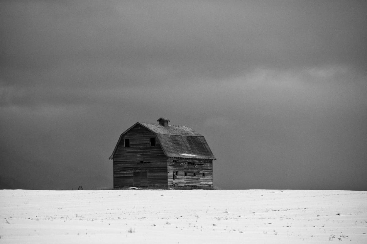 THE OLD BARN IN WINTER 2/15 by Landry Major