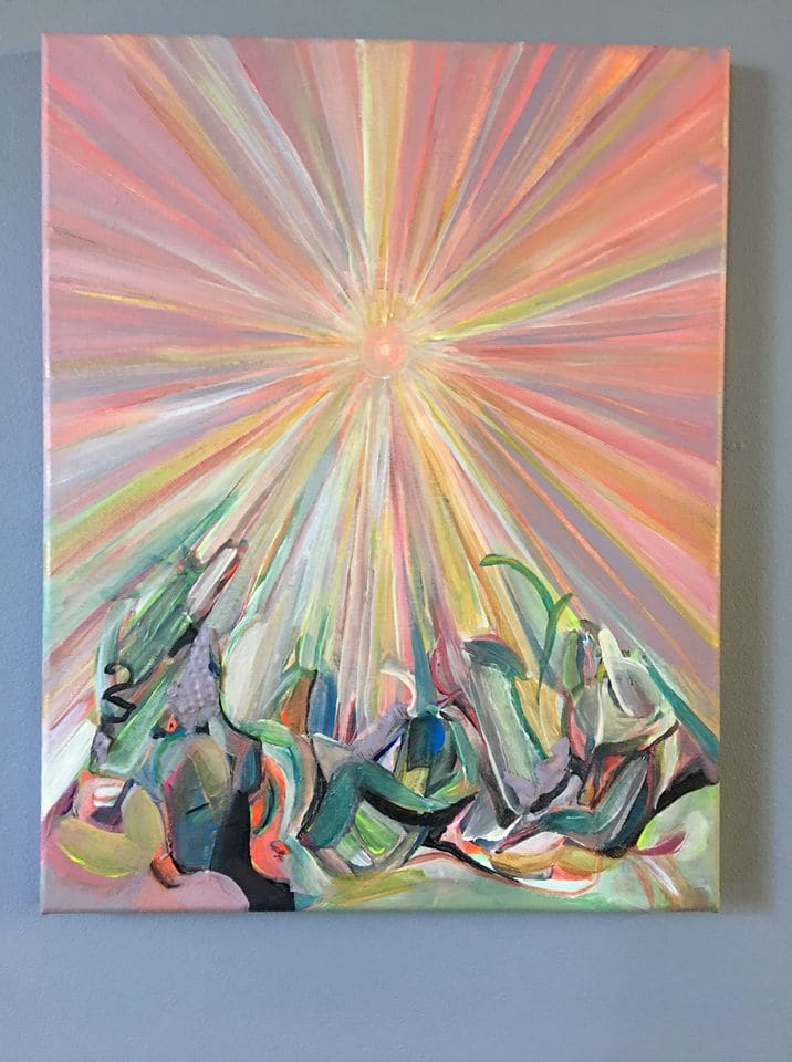 Singularity: The Ick and the Spark  Image: The real painting has quite a bit of texture. 