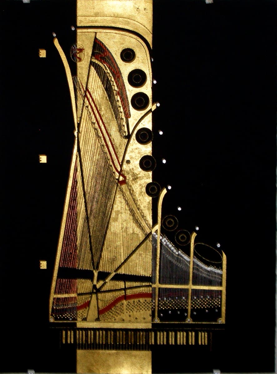 The Golden Piano by Estate of Ellen Frank (1946-2021) 