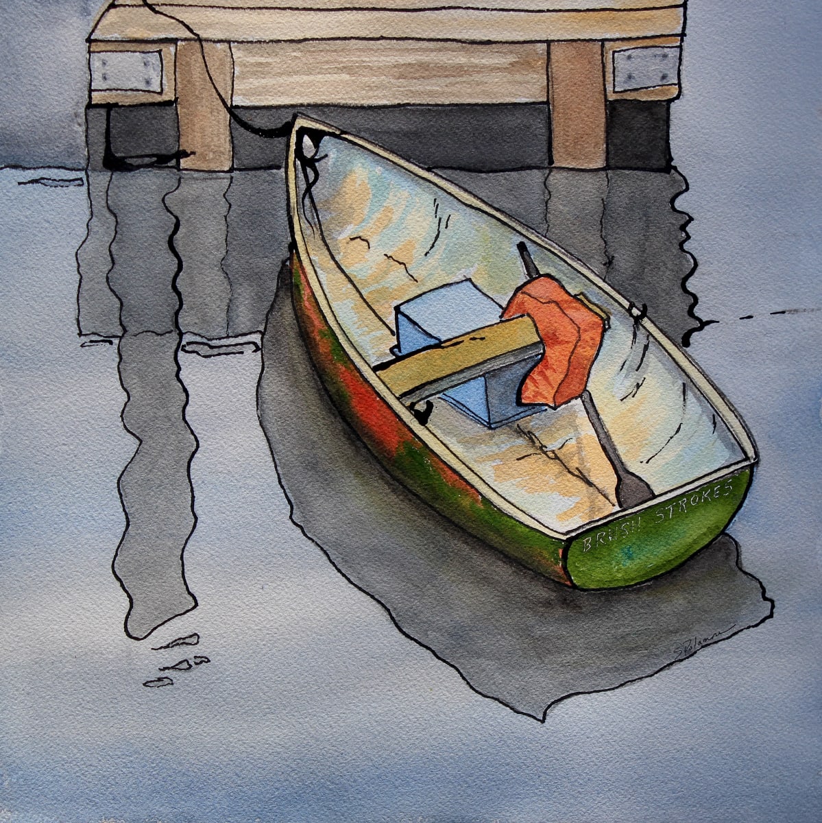 Brush Strokes on the Water by Sue Dolamore 