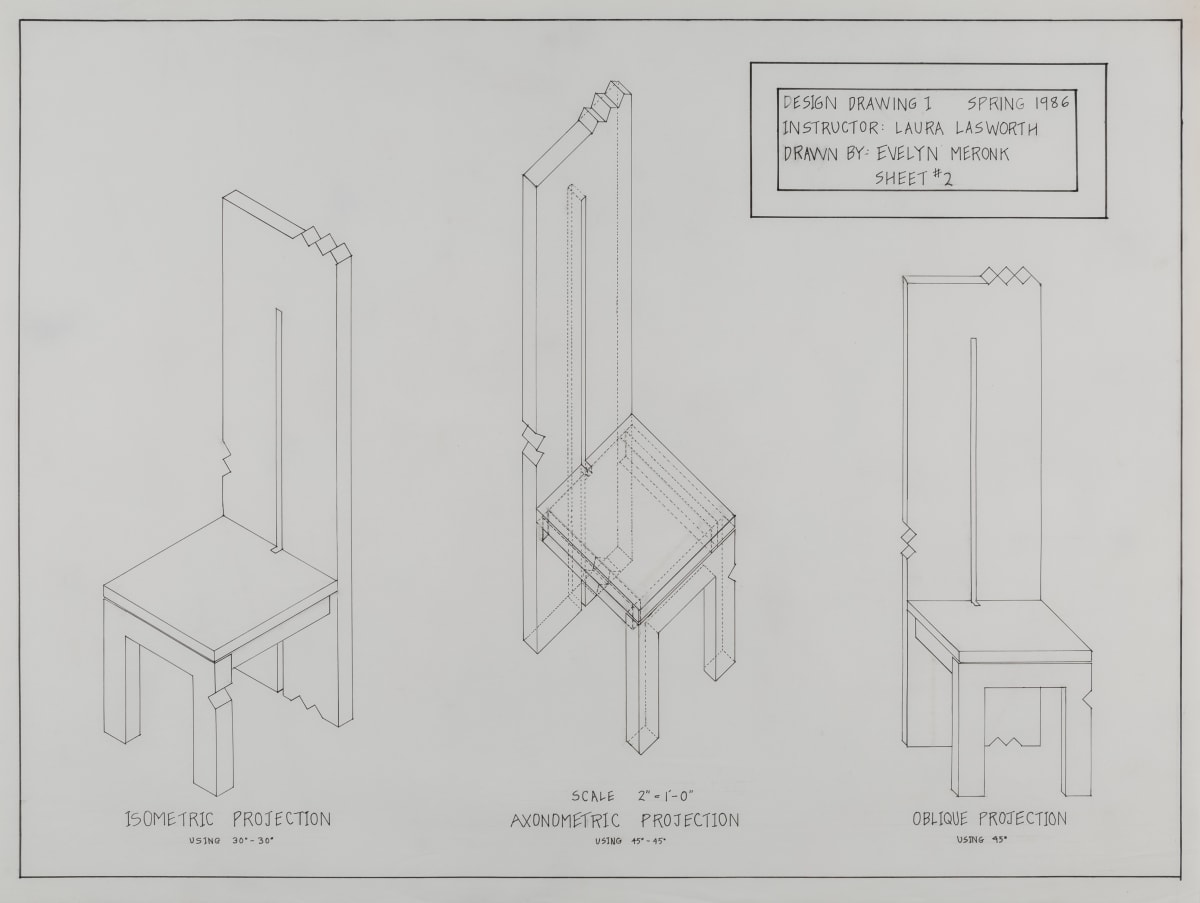 Chair with Tall Back by Eve Mero 