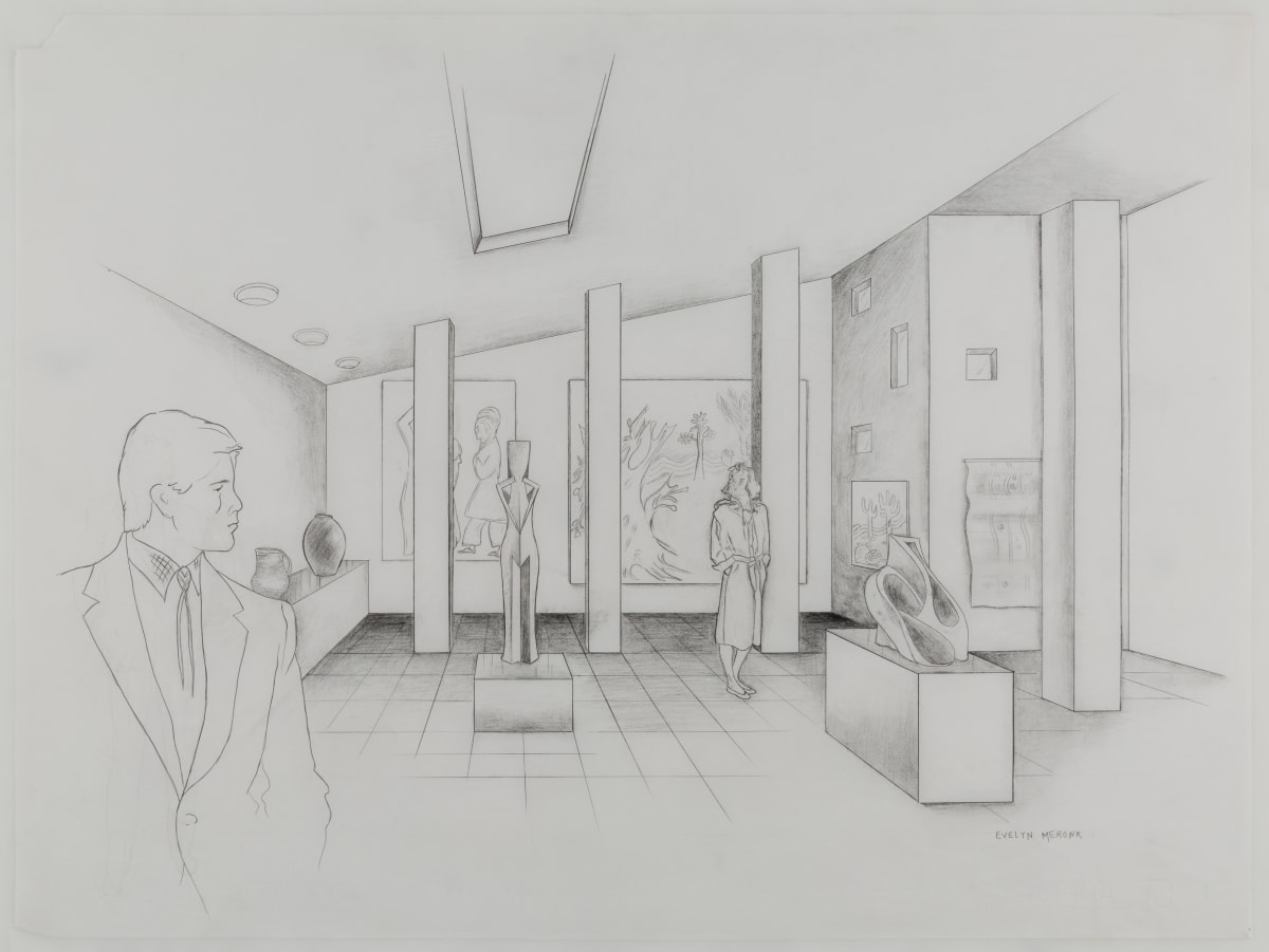 Concept for Art Gallery Interior Space by Eve Mero 