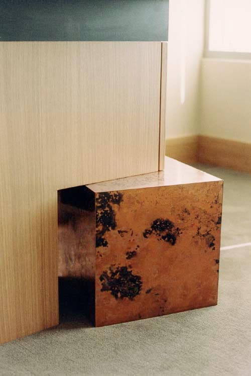 Desk with Patinated Copper by Eve Mero 