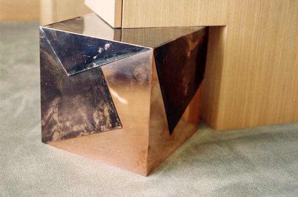 Desk with Patinated Copper by Eve Mero 