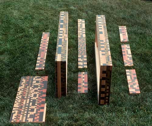 Desk Panels Prior to Installation by Eve Mero 