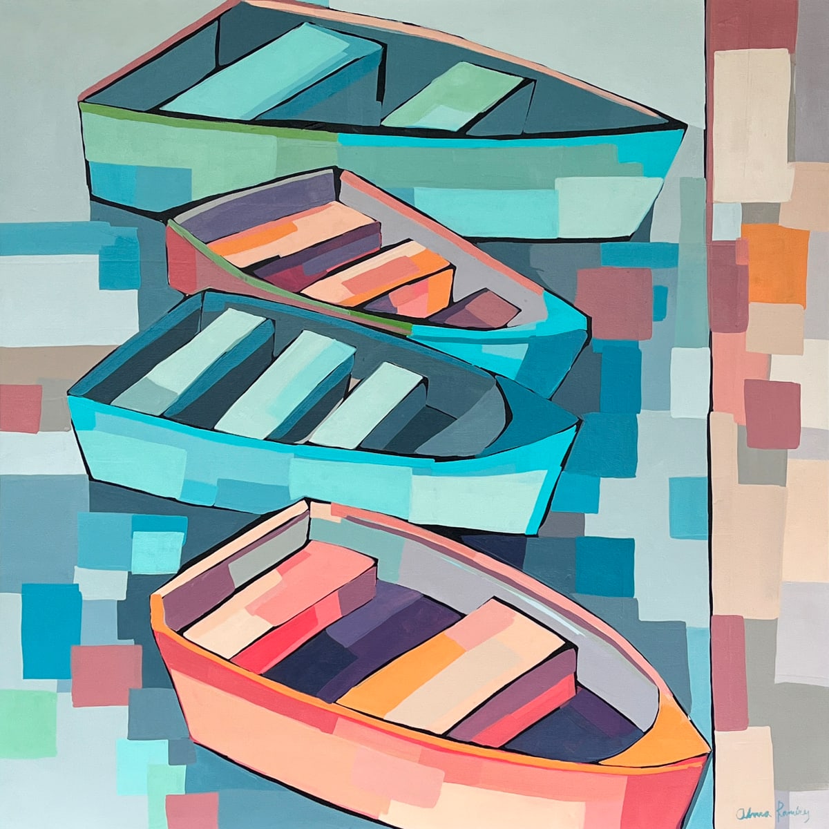 By The Dock by Alma Ramirez 