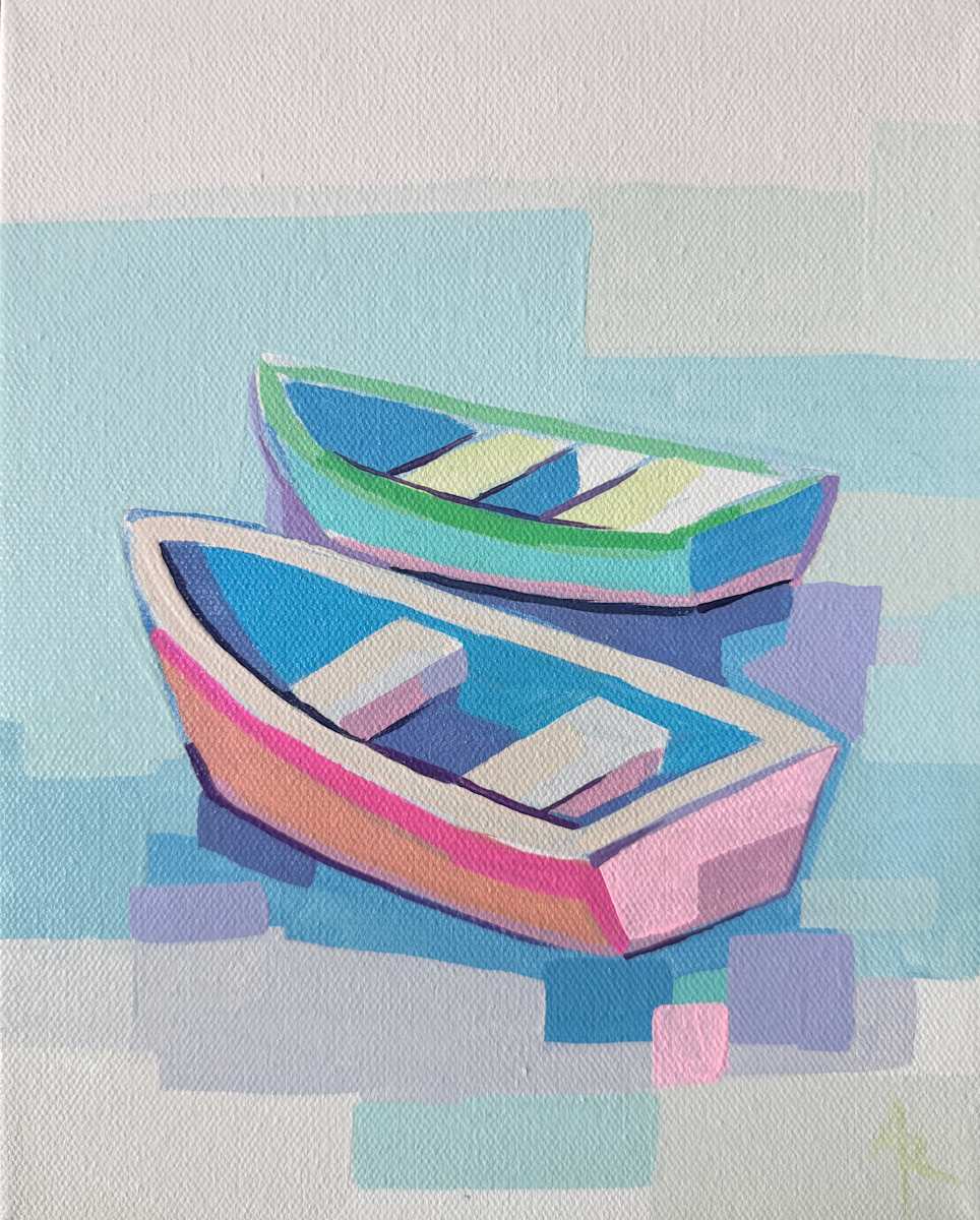 Two Boats by Alma Ramirez 